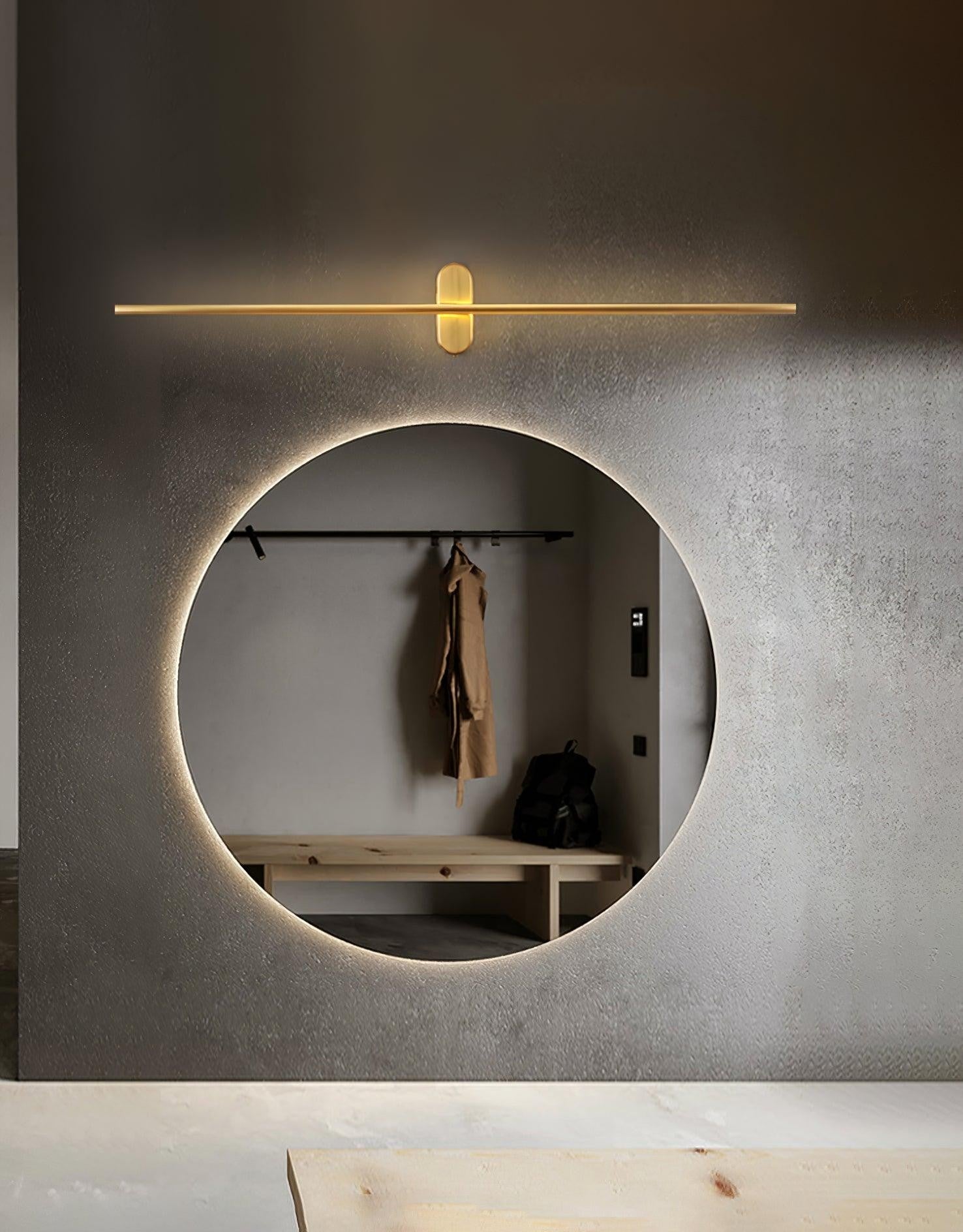 Linear Brass Wall Light, Bedroom Wall Sconce, detail 34