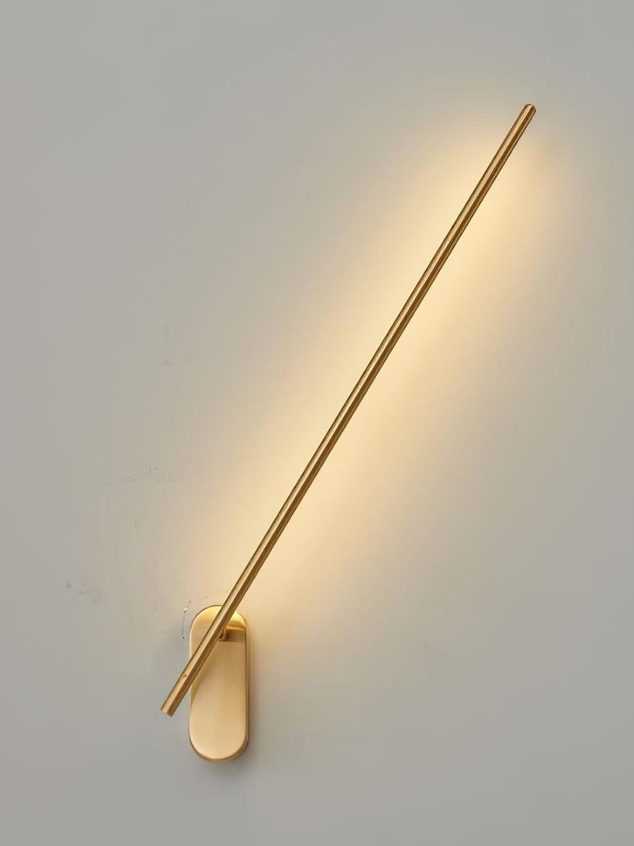 Linear Brass Wall Light, Bedroom Wall Sconce, detail 38