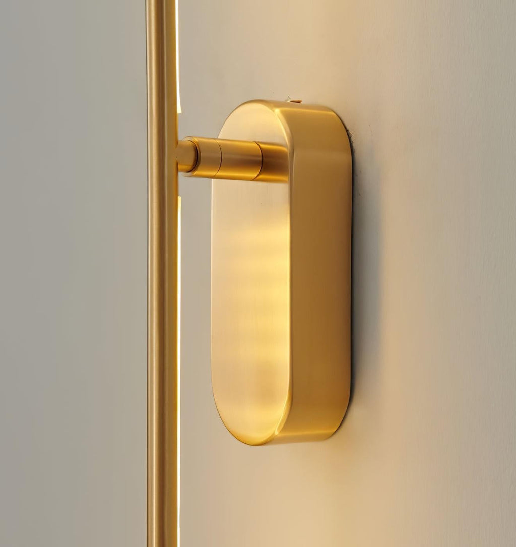 Linear Brass Wall Light, Bedroom Wall Sconce, detail 43