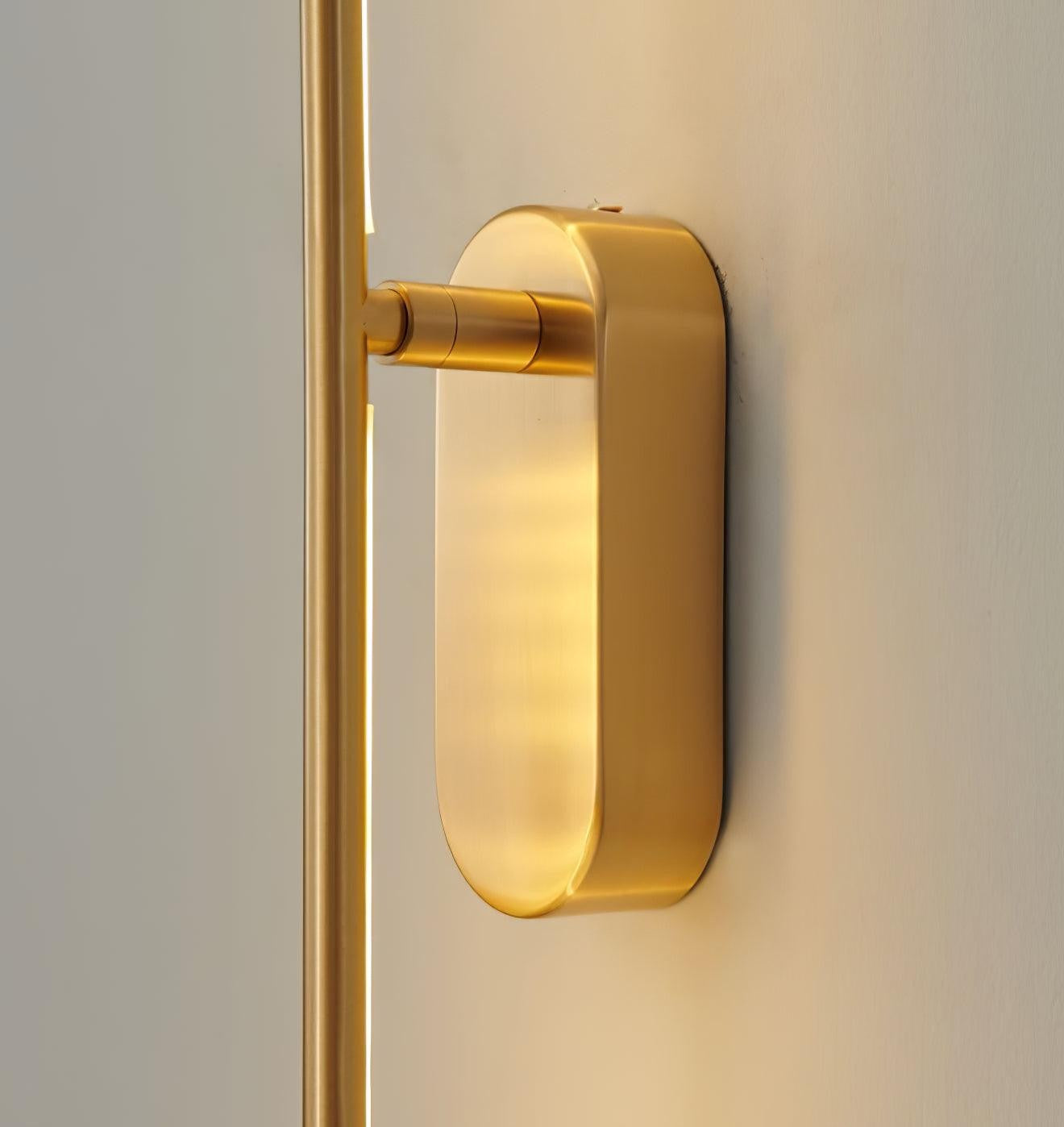 Linear Brass Wall Light, Bedroom Wall Sconce, detail 43