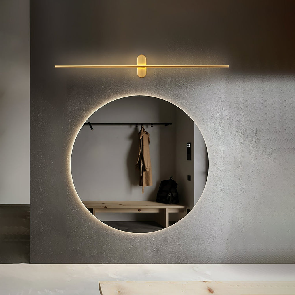 Linear Brass Wall Light, Bedroom Wall Sconce, detail 45