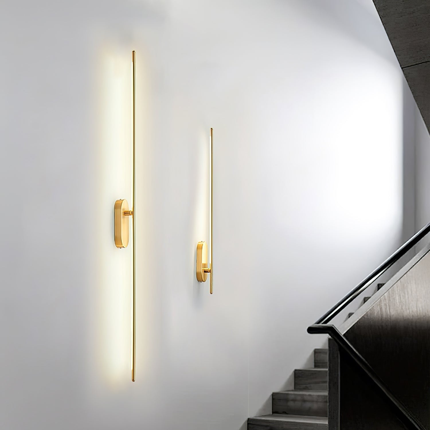 Linear Brass Wall Light, Bedroom Wall Sconce, detail 46