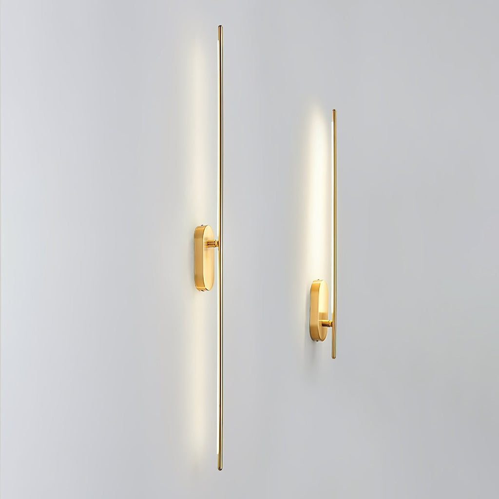 Linear Brass Wall Light, Bedroom Wall Sconce, detail 48
