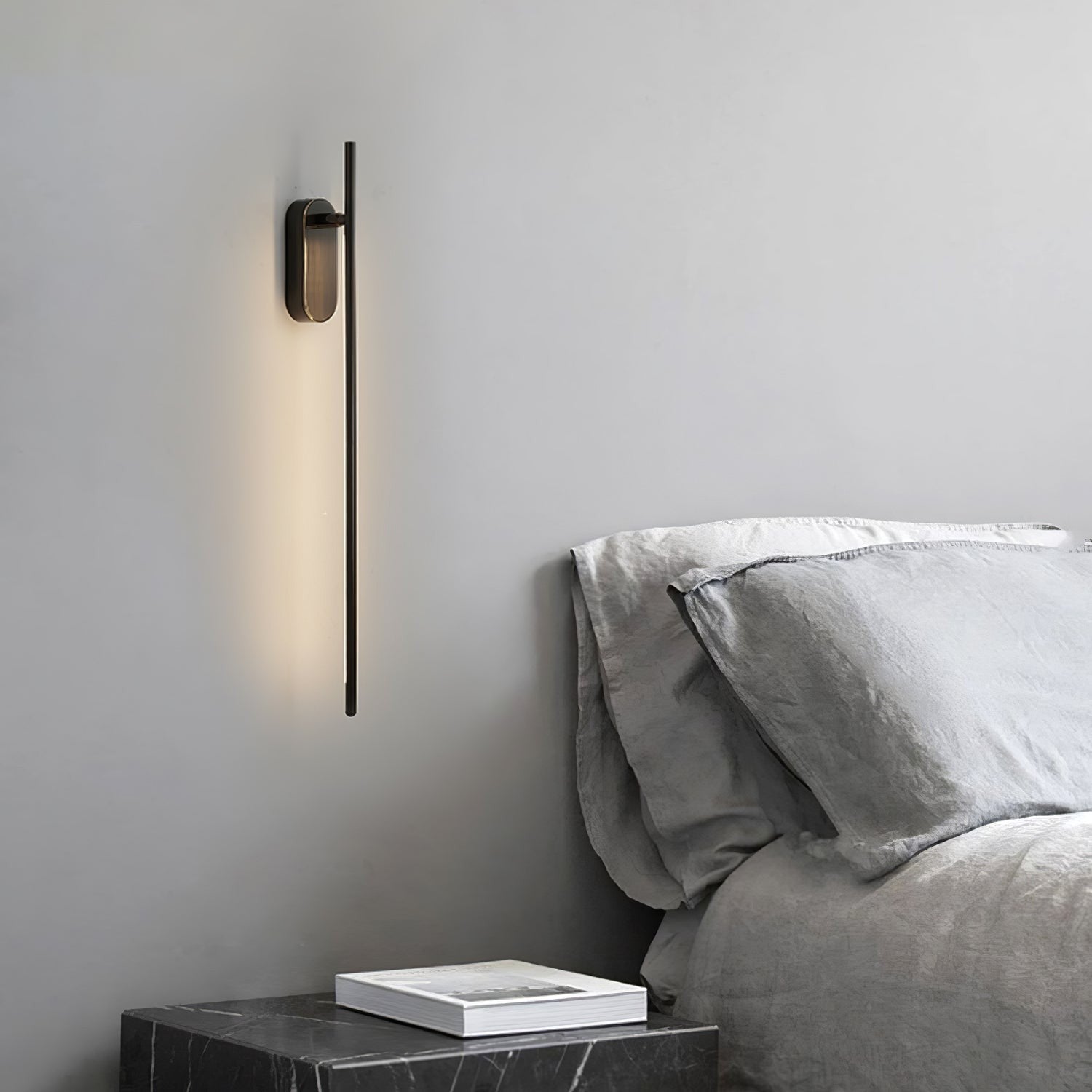 Linear Brass Wall Light, Bedroom Wall Sconce, detail 55