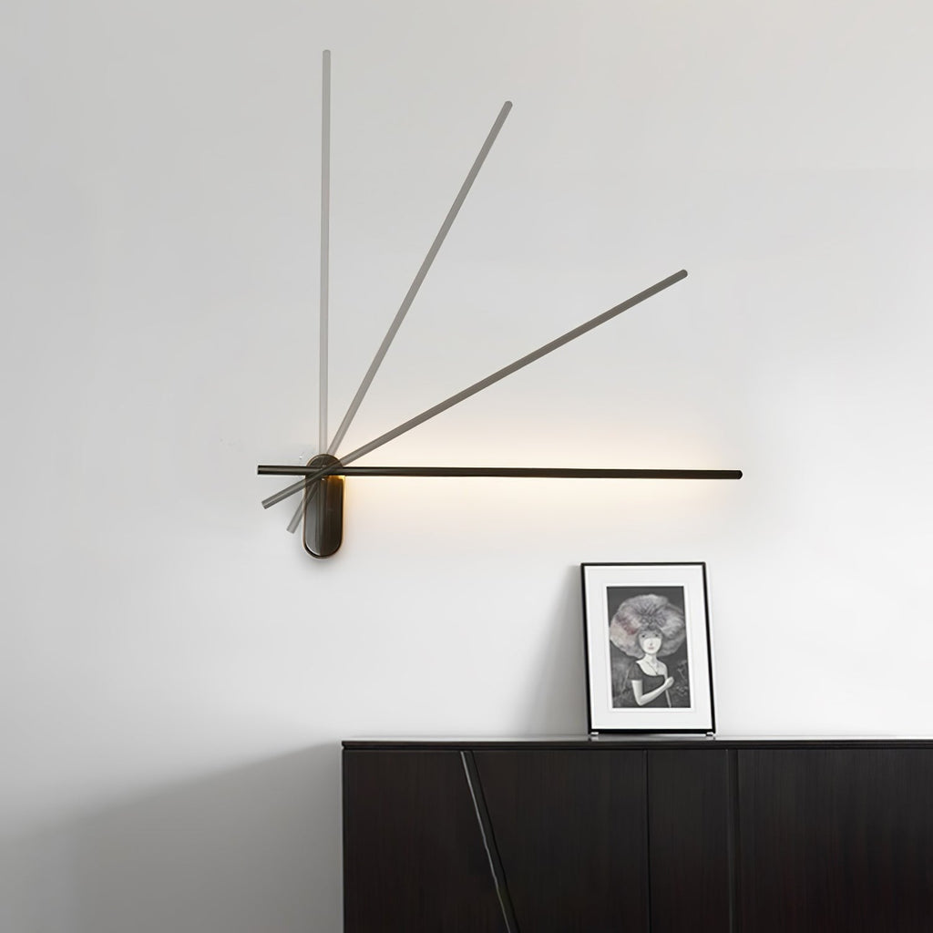 Linear Brass Wall Light, Bedroom Wall Sconce, detail 58