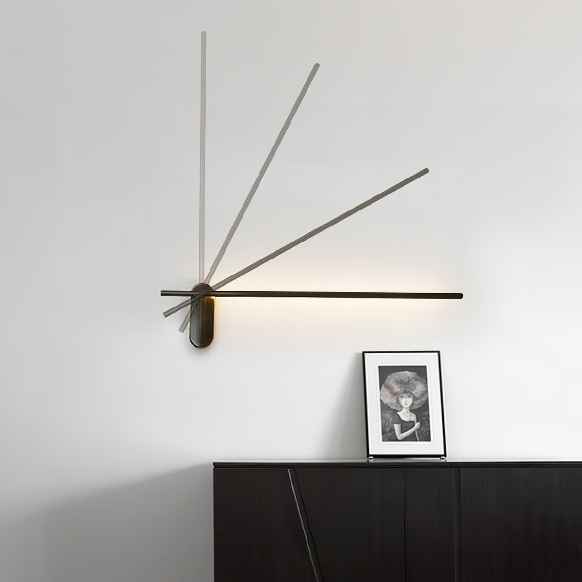 Linear Brass Wall Light, Bedroom Wall Sconce, detail 58