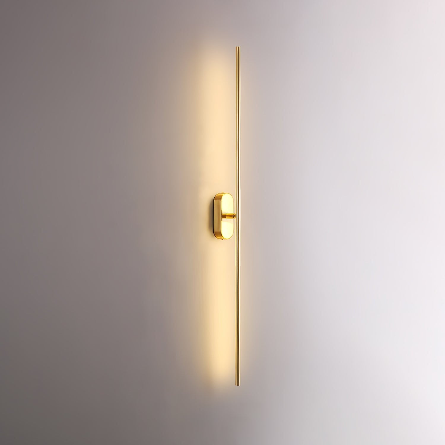 Linear Brass Wall Light, Bedroom Wall Sconce, detail 5