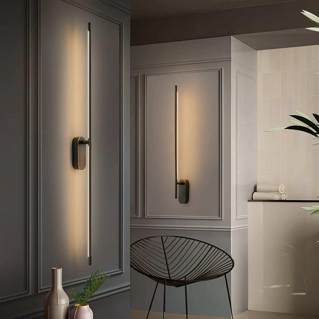 Linear Brass Wall Light, Bedroom Wall Sconce, detail 61