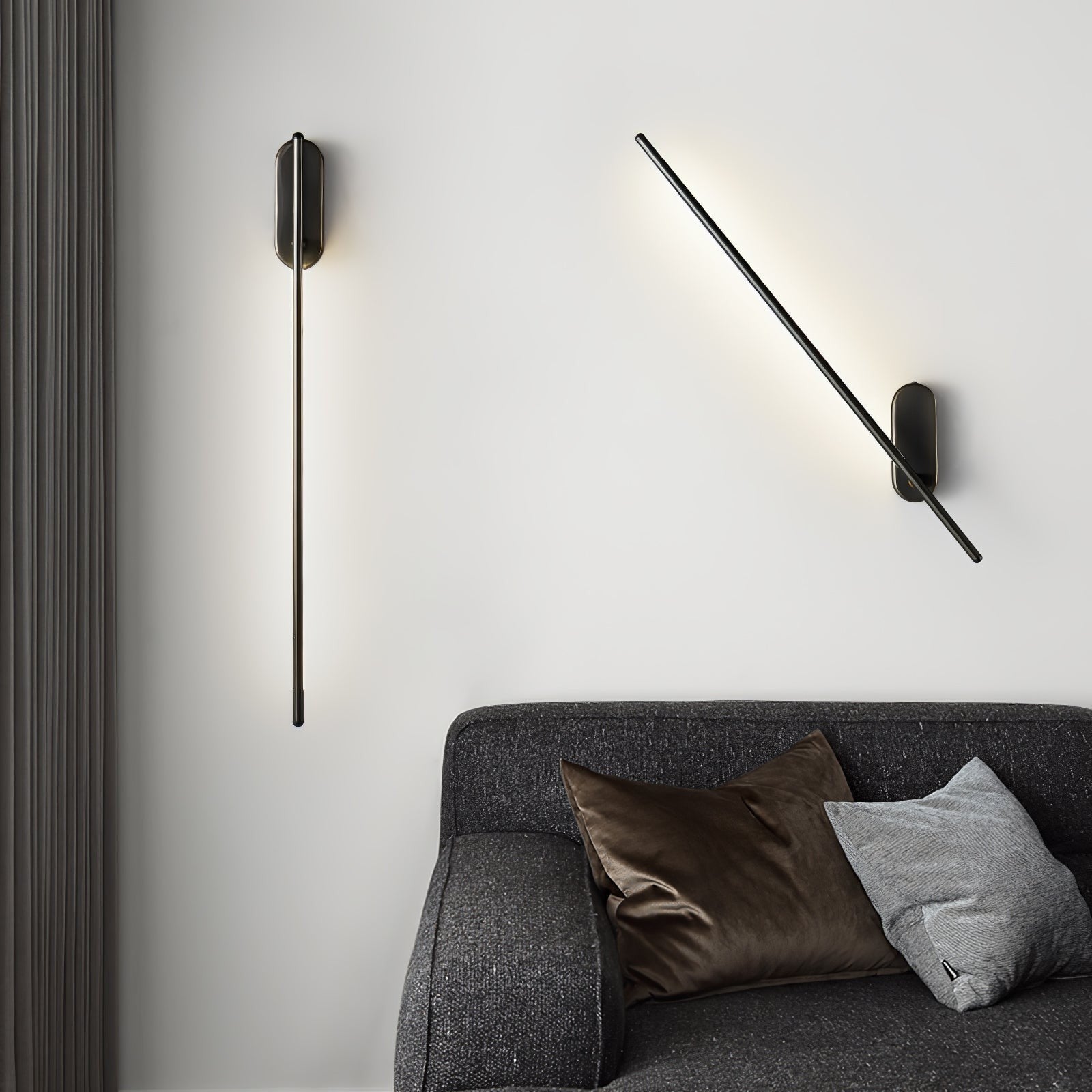 Linear Brass Wall Light, Bedroom Wall Sconce, detail 62