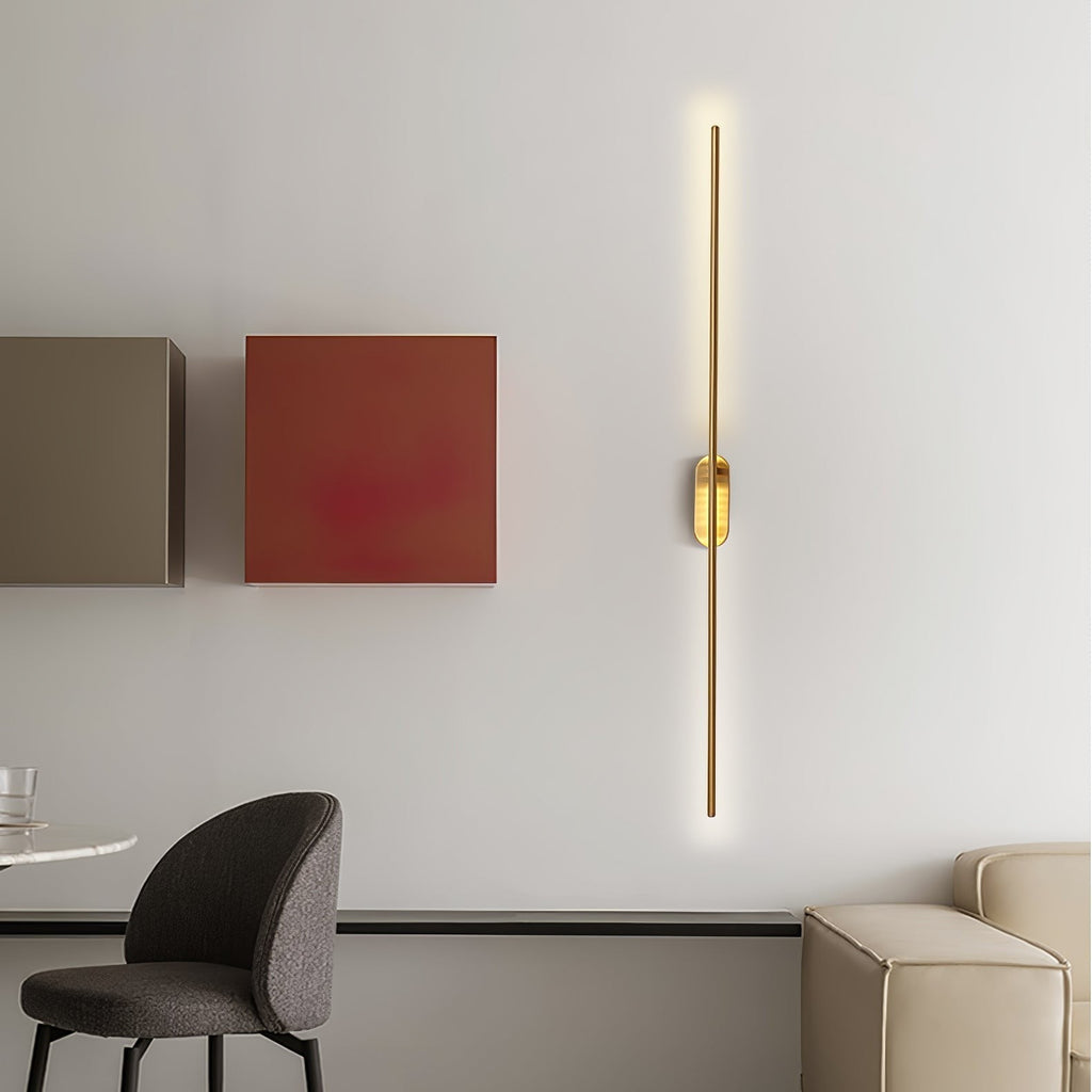 Linear Brass Wall Light, Bedroom Wall Sconce, detail 64