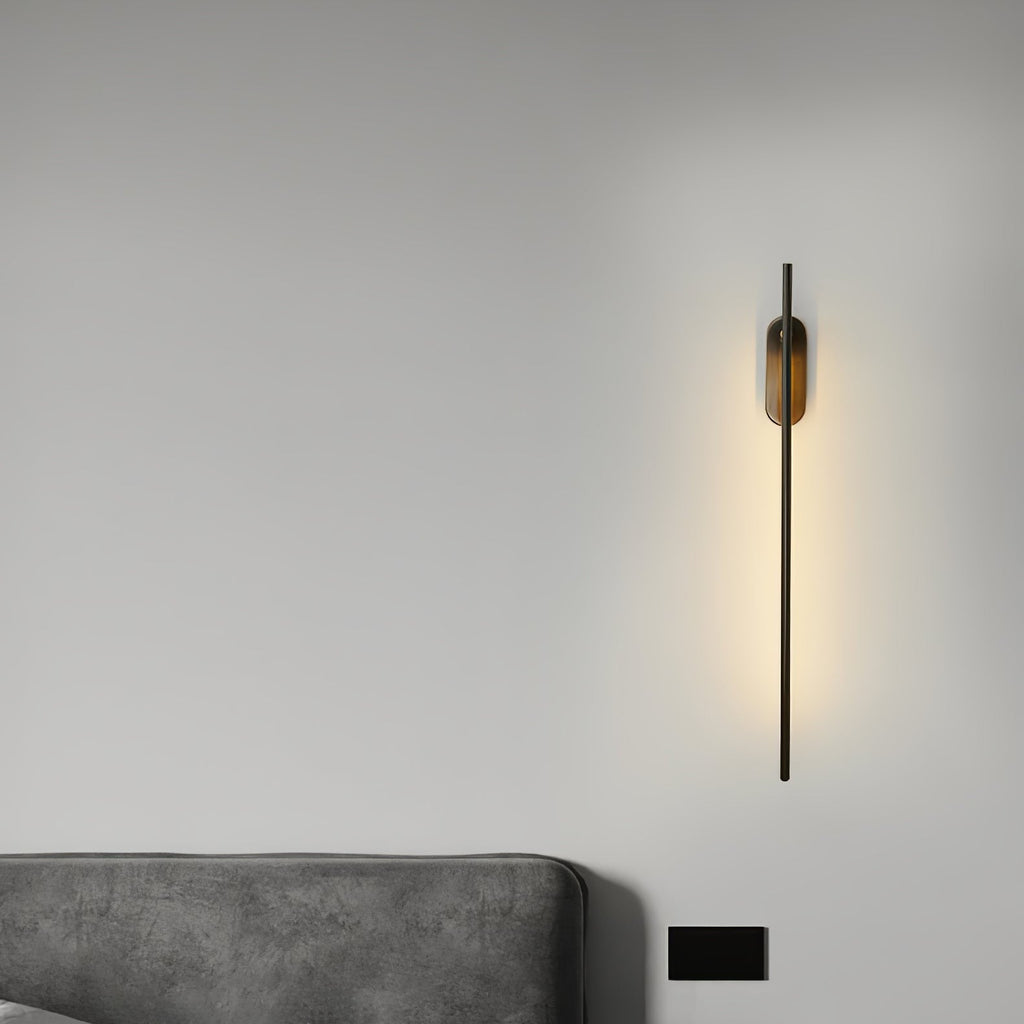 Linear Brass Wall Light, Bedroom Wall Sconce, detail 65