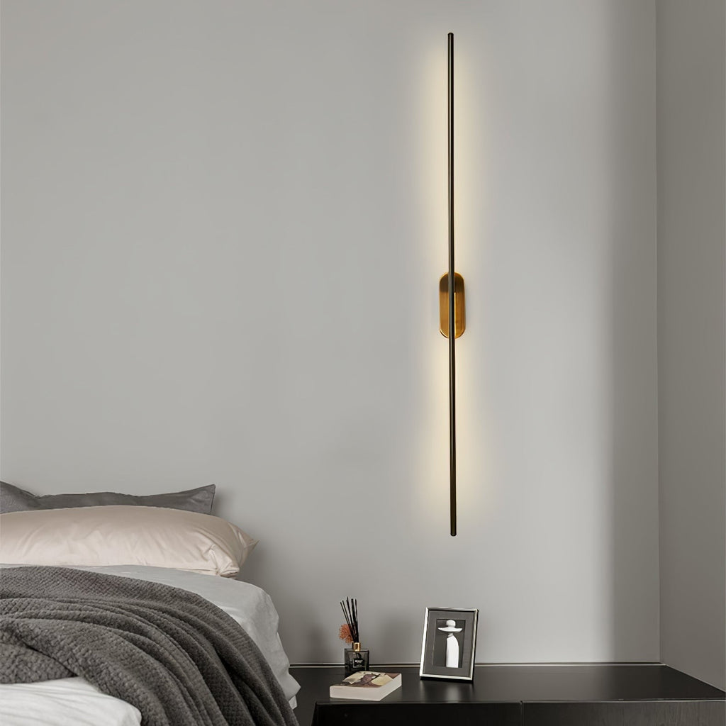 Linear Brass Wall Light, Bedroom Wall Sconce, detail 66