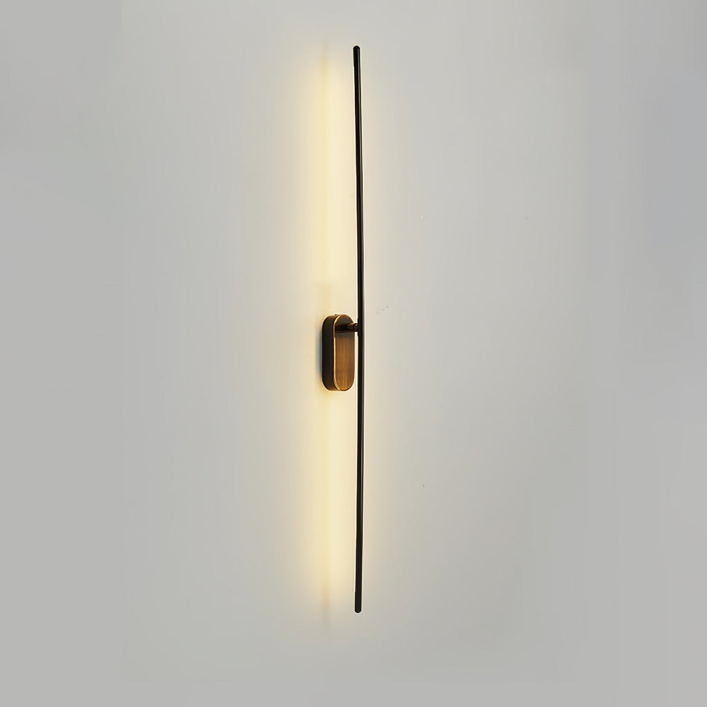 Linear Brass Wall Light, Bedroom Wall Sconce, detail 6