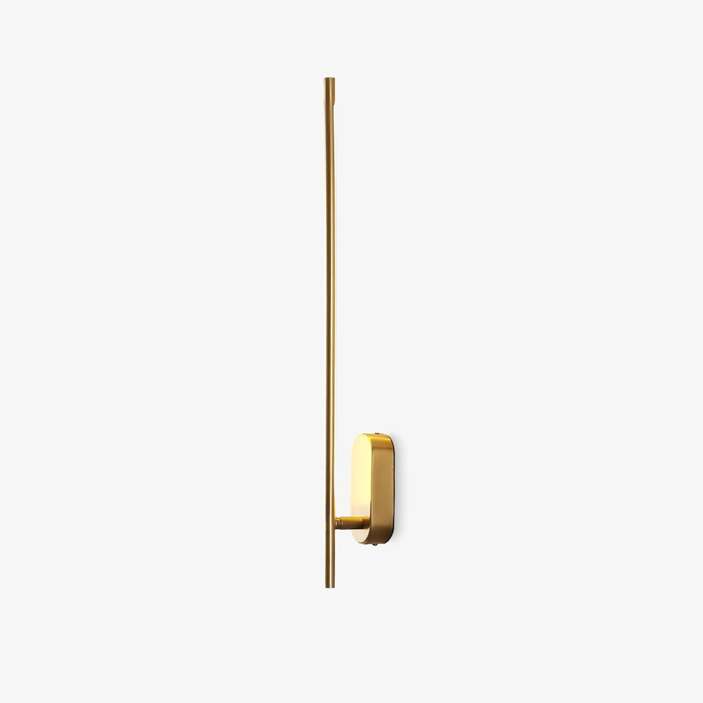 Linear Brass Wall Light, Bedroom Wall Sconce, detail 7