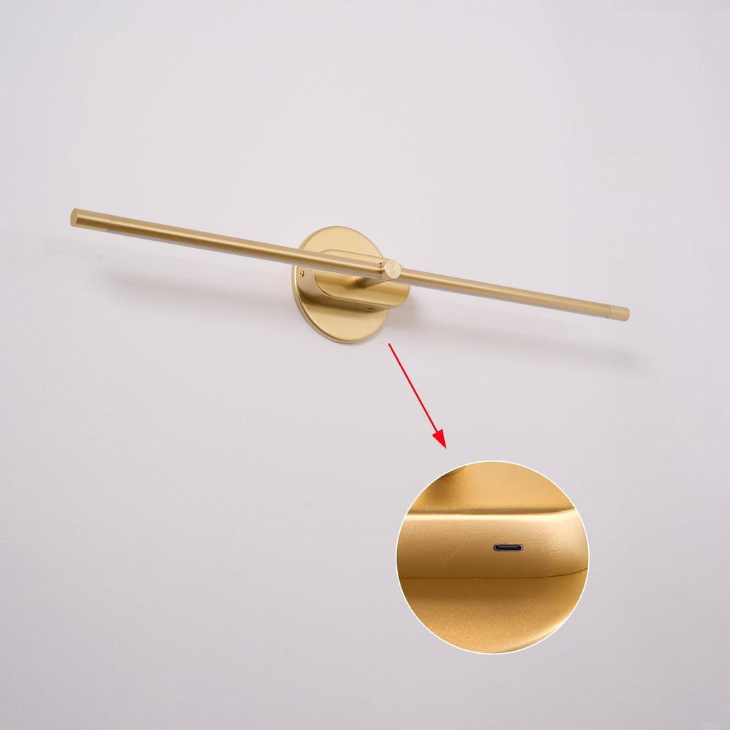 Linear Rechargeable LED Wall Light, Bathroom Wall Sconce, detail 14