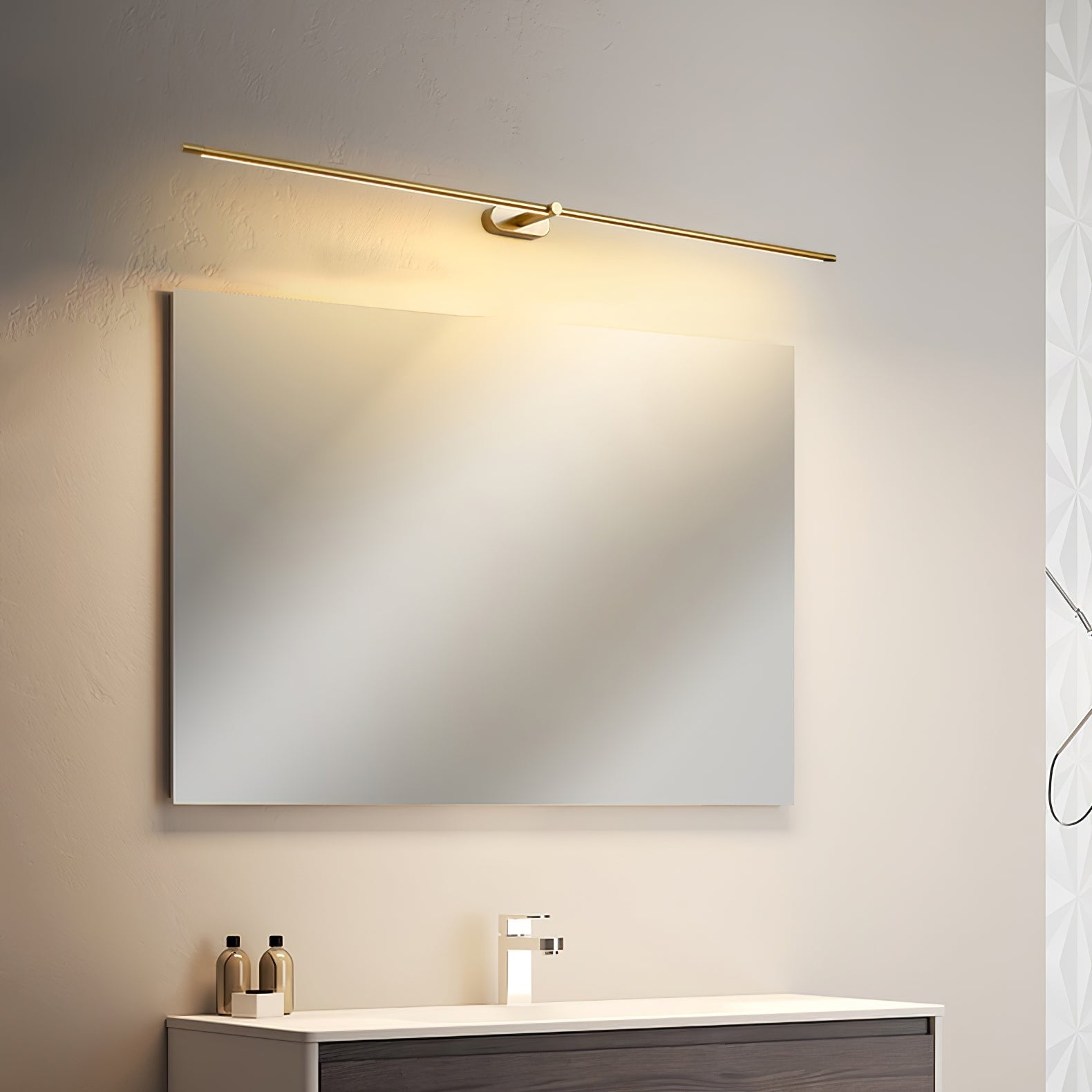 Linear Rechargeable LED Wall Light, Bathroom Wall Sconce, detail 41