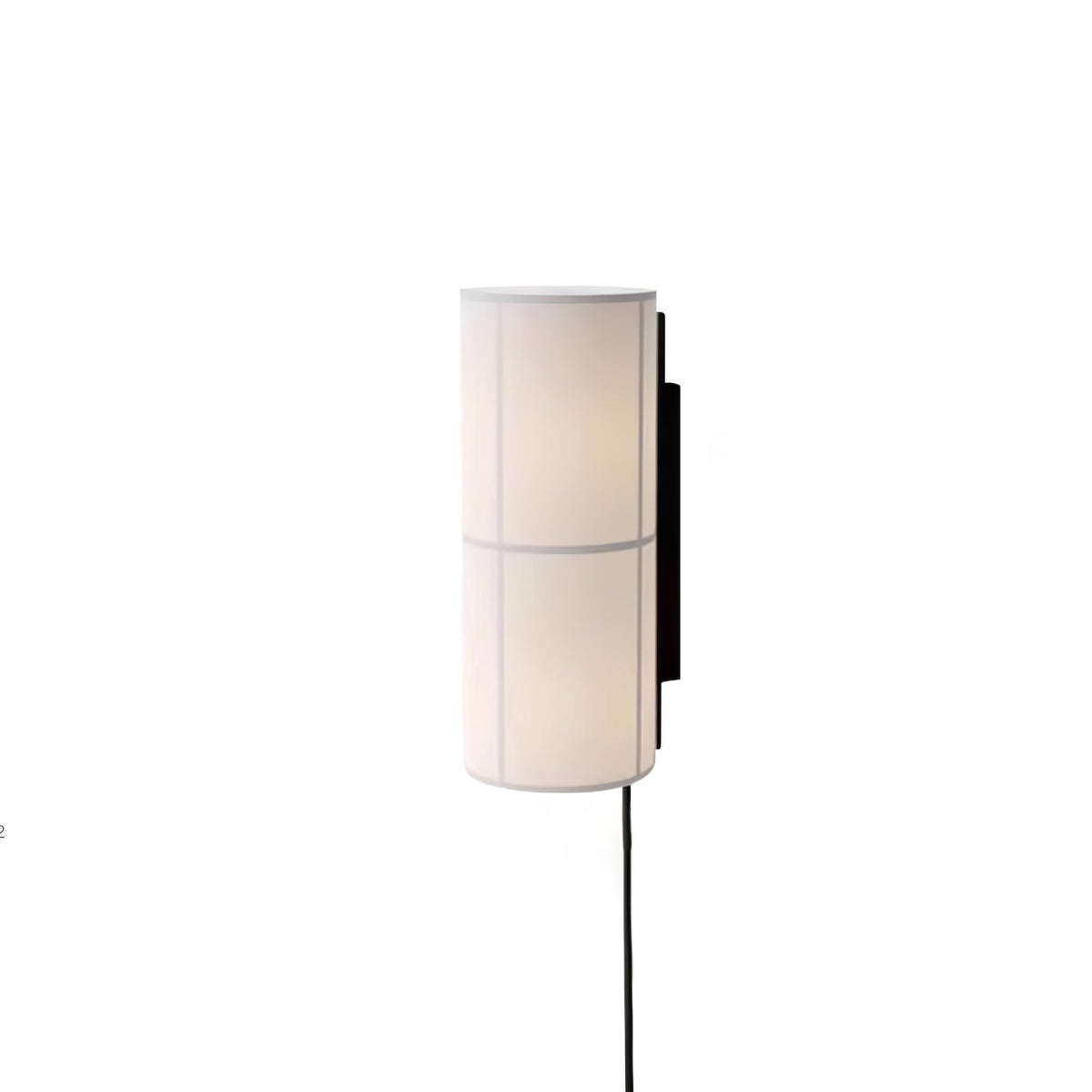 LinenGlow Cylinder Wall Light, Plug-In Wall Sconce, Dia 12cm x H30cm