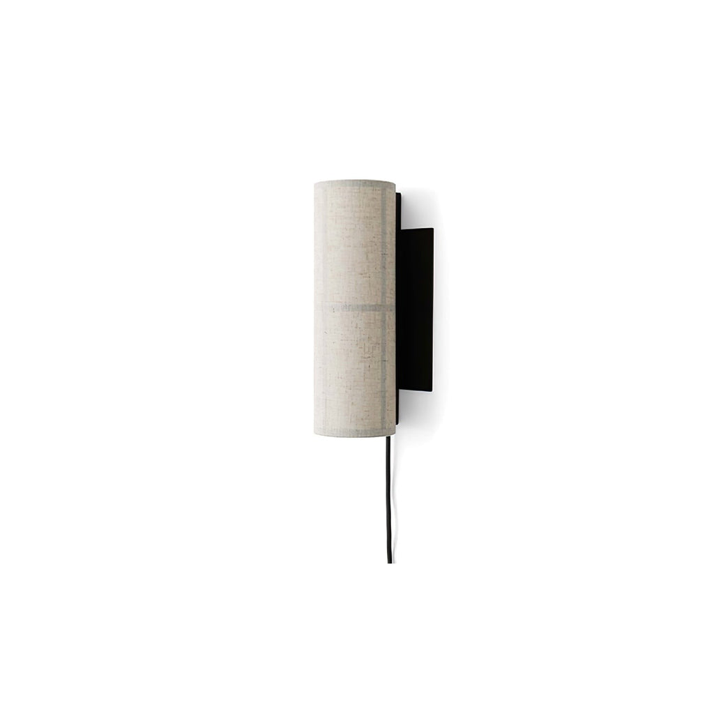 LinenGlow Cylinder Wall Light, Plug-In Wall Sconce, detail 14
