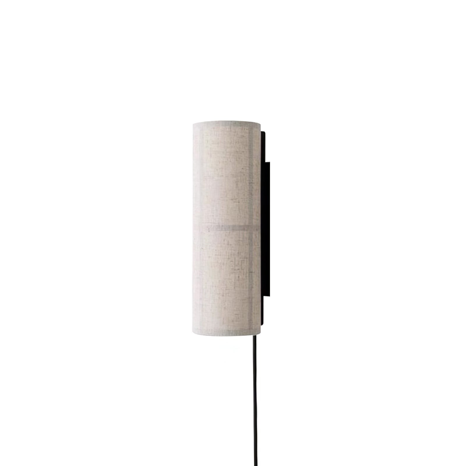 LinenGlow Cylinder Wall Light, Plug-In Wall Sconce, detail 2