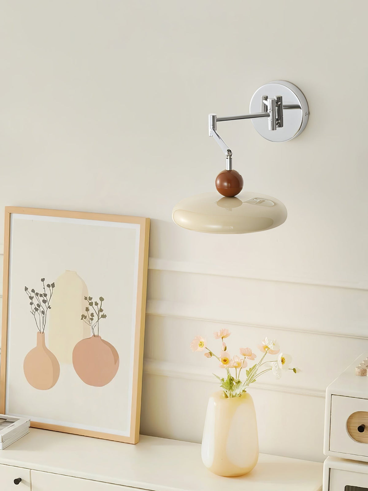 Lola Circular Disk Plug-In Wall Light, Plug-In Wall Sconce, detail 22