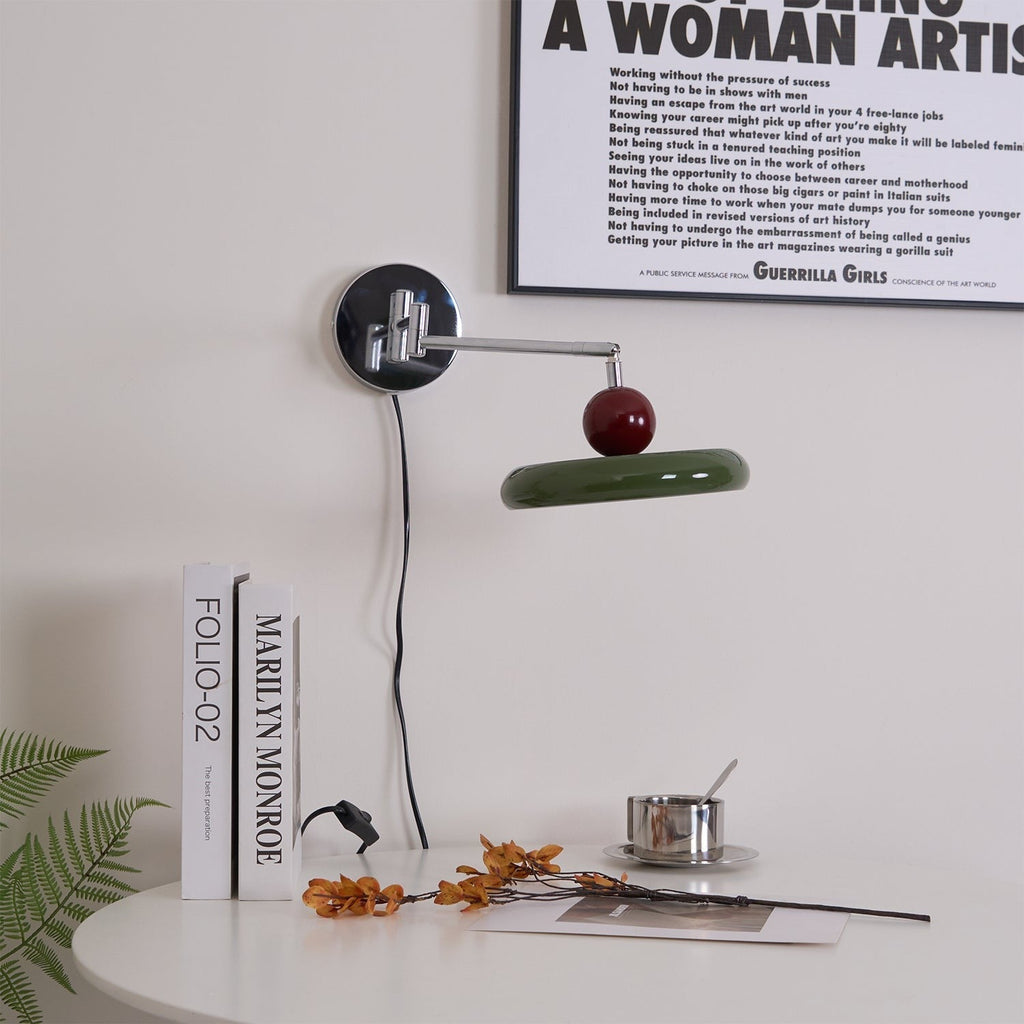 Lola Circular Disk Plug-In Wall Light, Plug-In Wall Sconce, detail 29