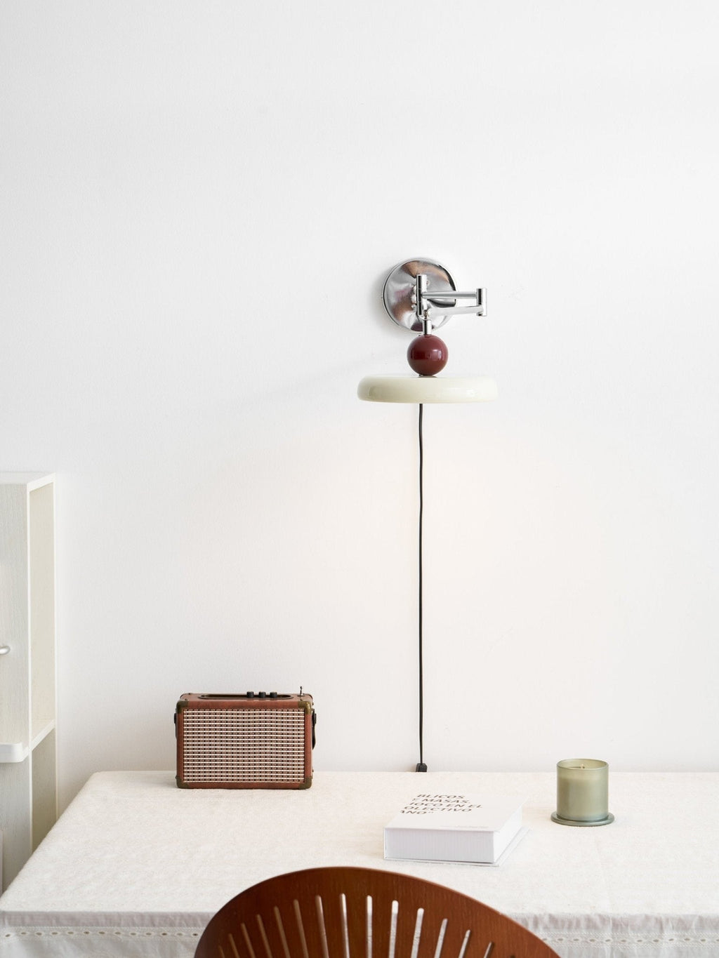Lola Circular Disk Plug-In Wall Light, Plug-In Wall Sconce, detail 42