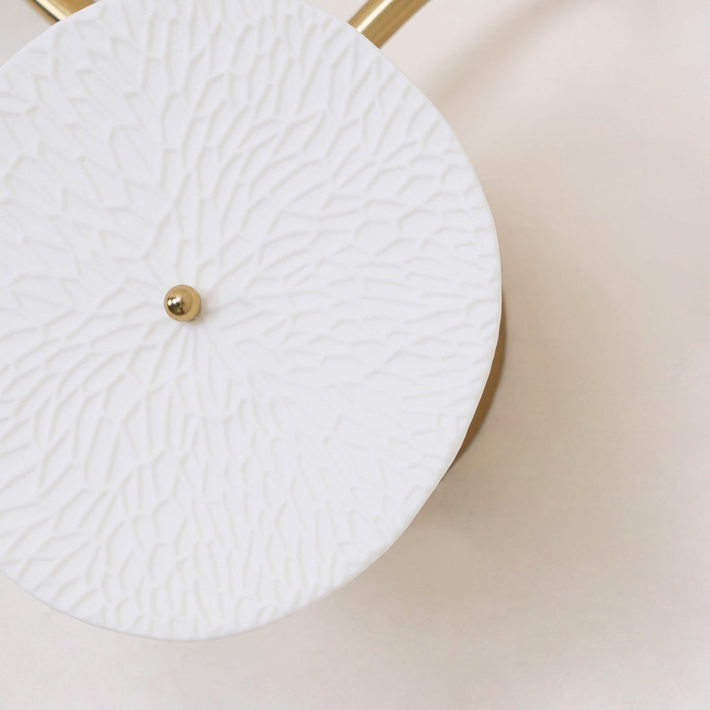 Lotus Cascade Ceramic Wall Light, Hardwired Wall Sconce, detail 27