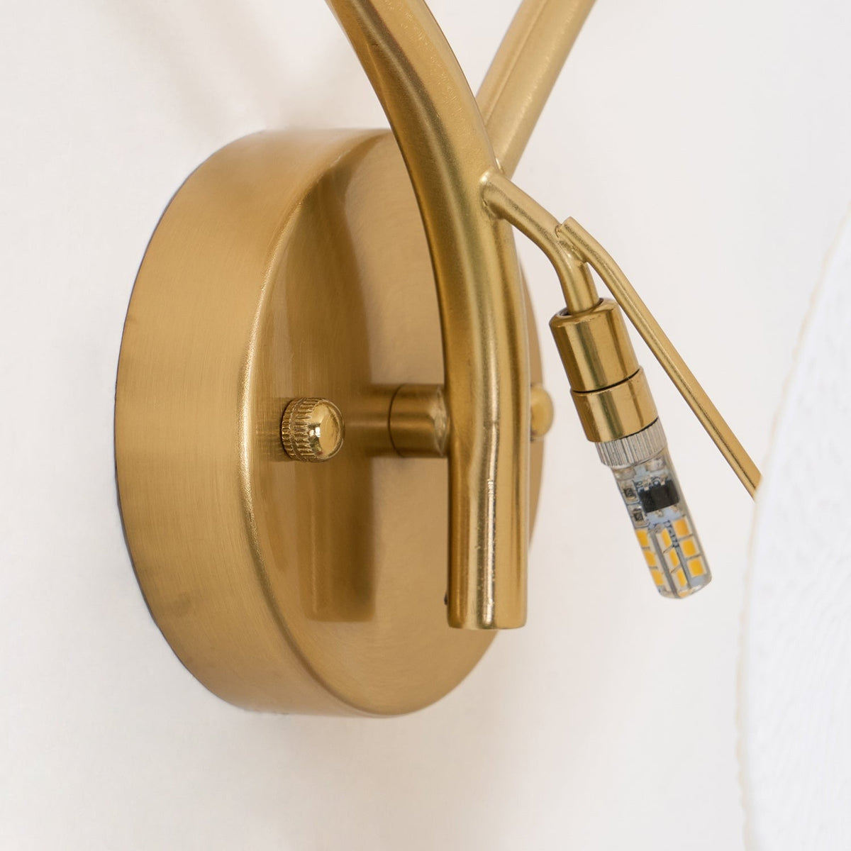Lotus Cascade Ceramic Wall Light, Hardwired Wall Sconce, detail 28