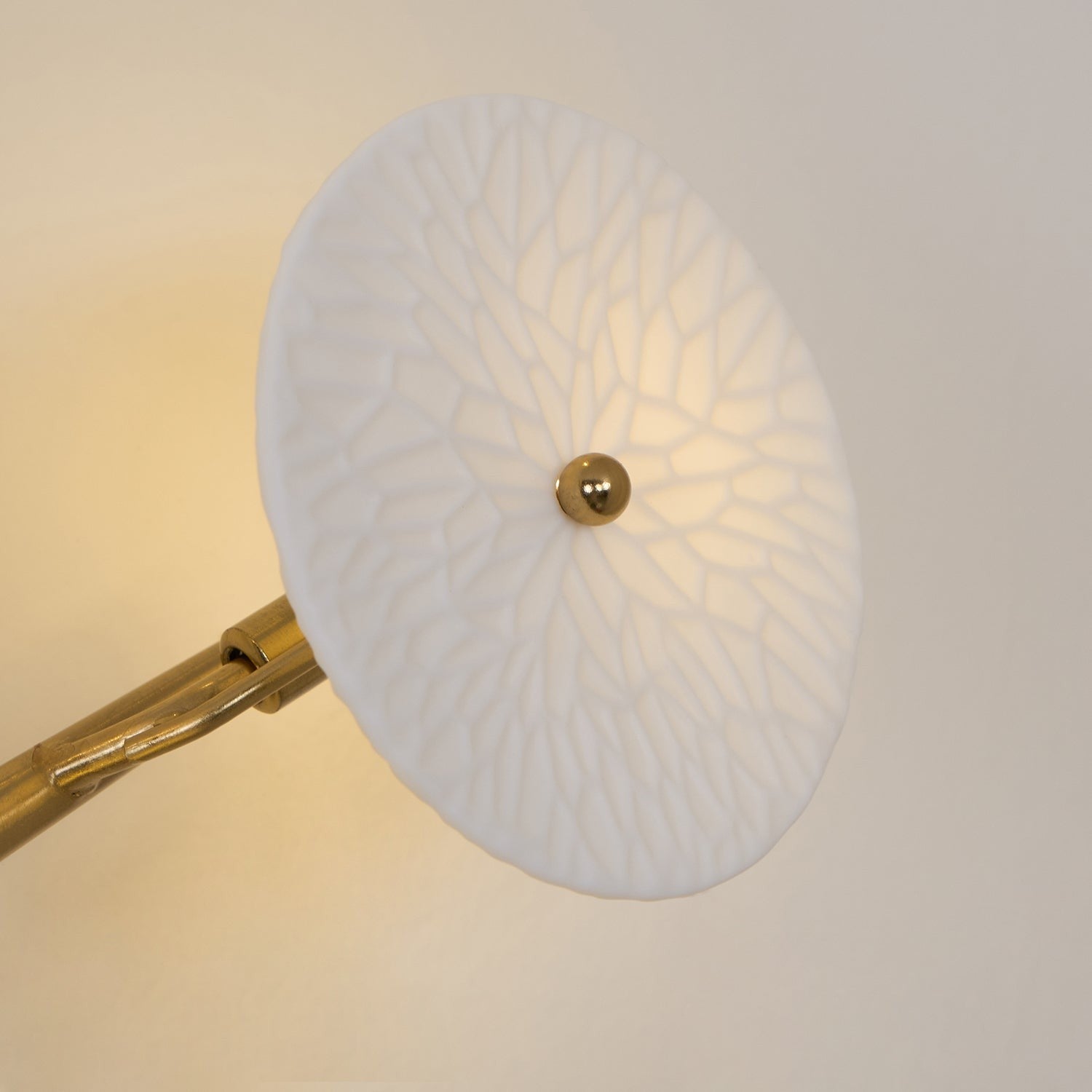 Lotus Cascade Ceramic Wall Light, Hardwired Wall Sconce, detail 29