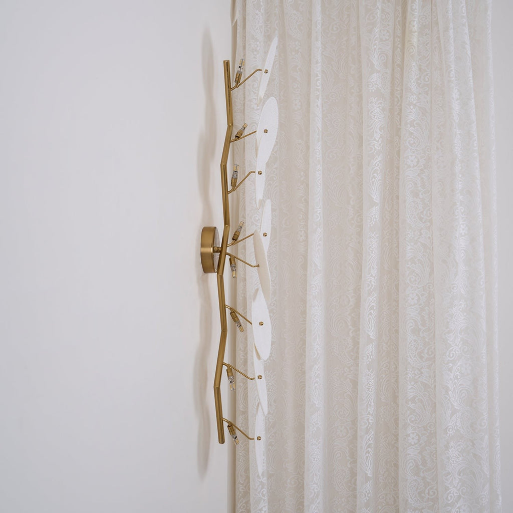 Lotus Cascade Ceramic Wall Light, Hardwired Wall Sconce, detail 38