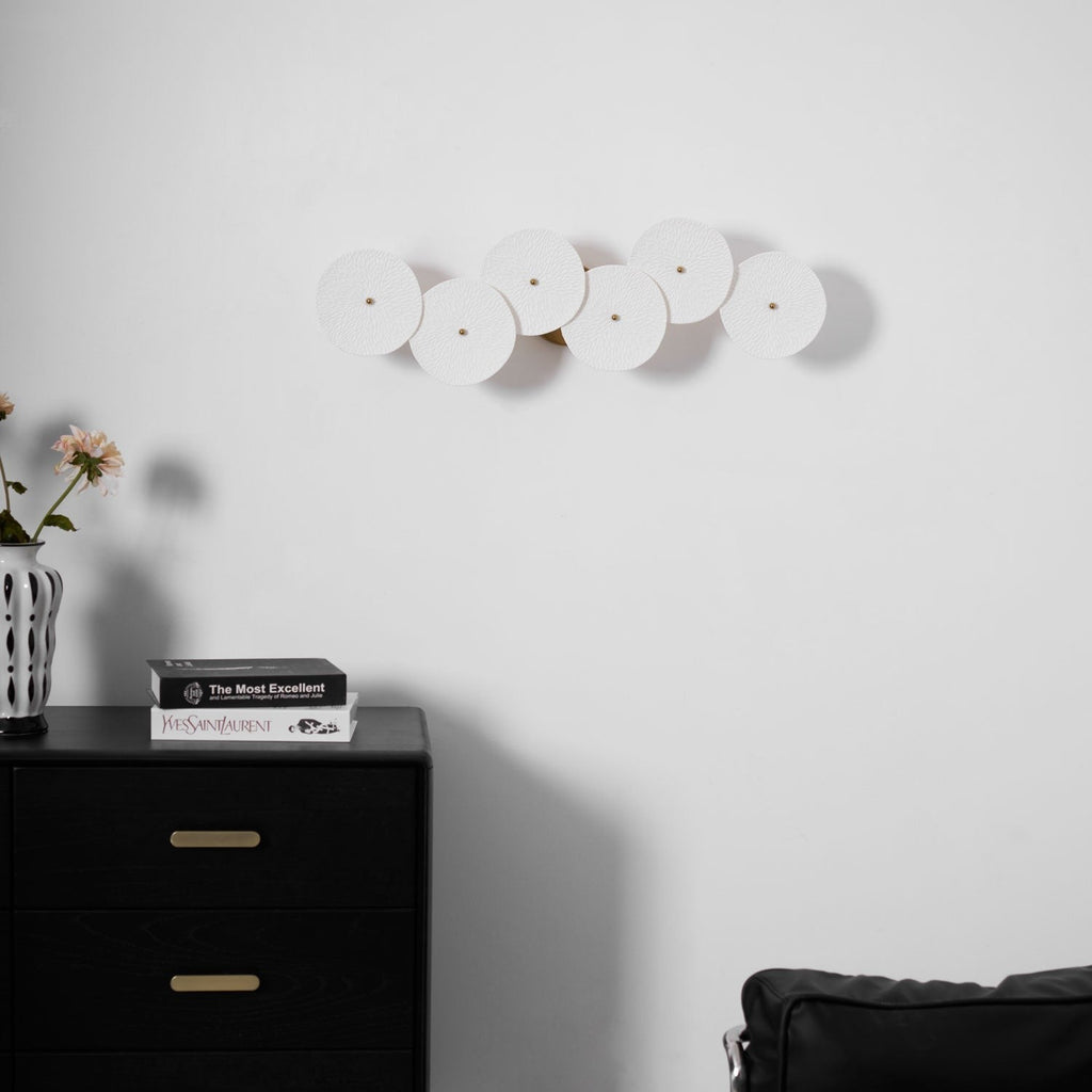 Lotus Cascade Ceramic Wall Light, Hardwired Wall Sconce, detail 47