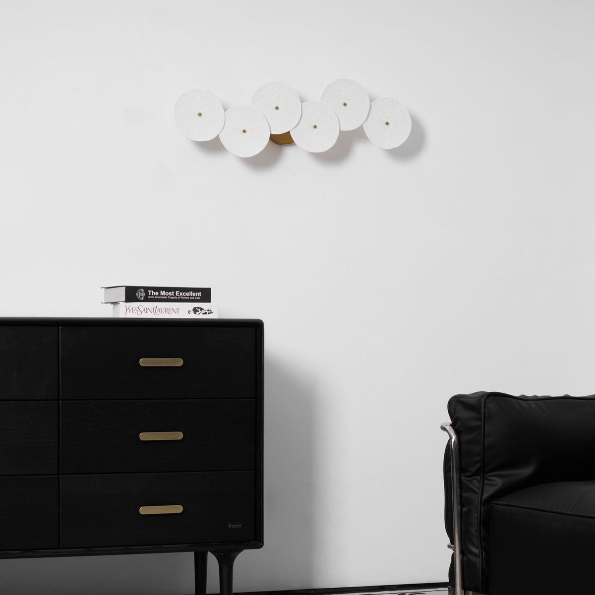 Lotus Cascade Ceramic Wall Light, Hardwired Wall Sconce, detail 48