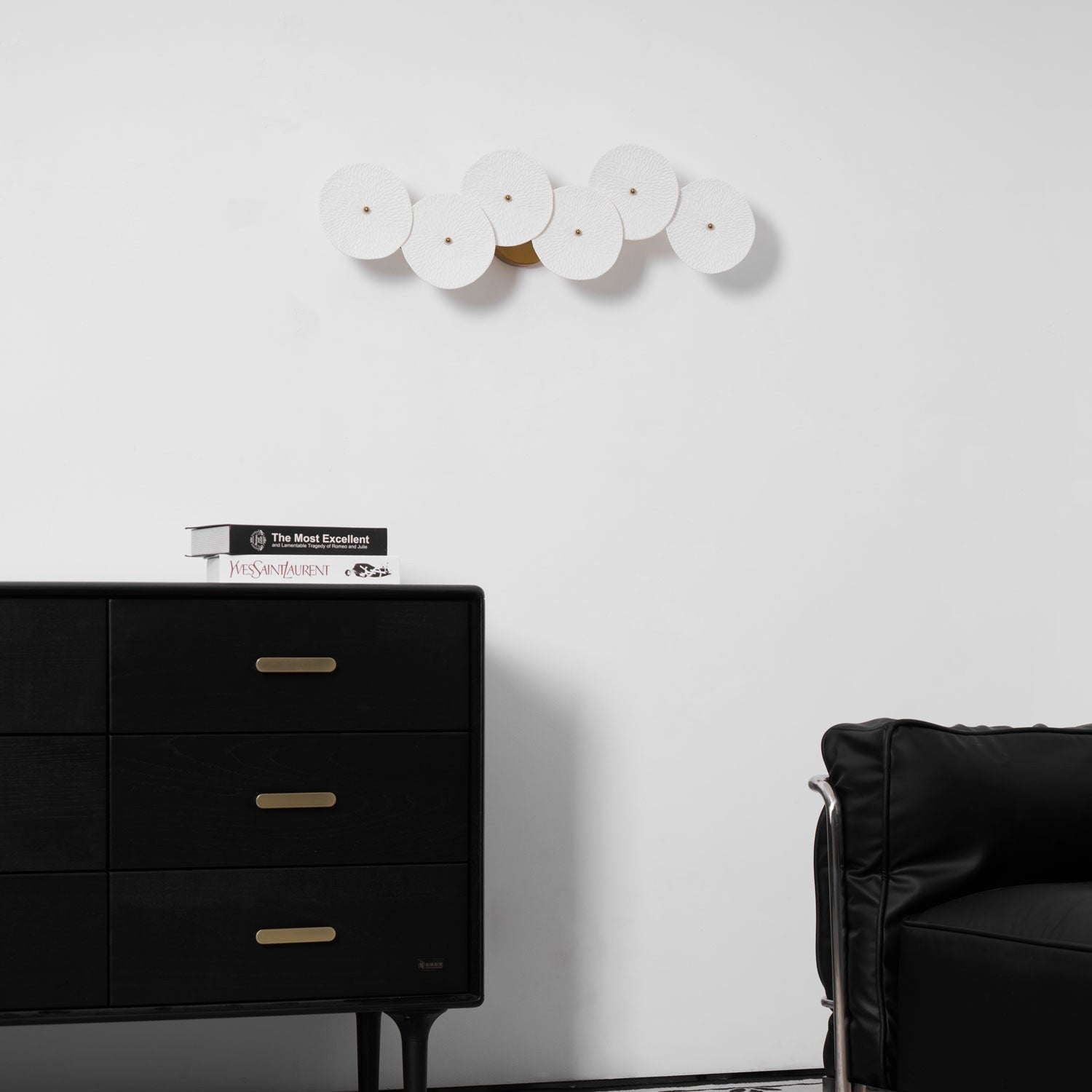 Lotus Cascade Ceramic Wall Light, Hardwired Wall Sconce, detail 48