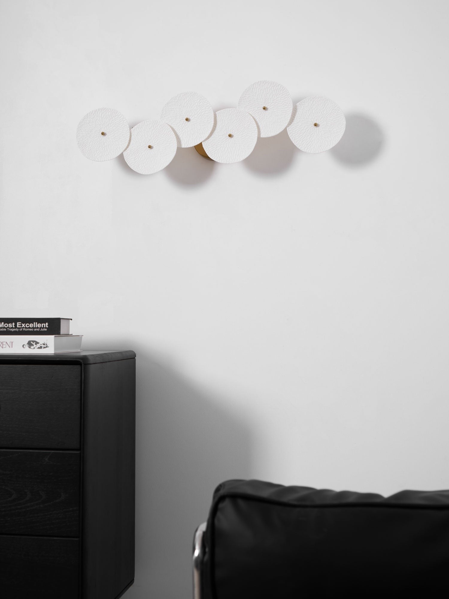 Lotus Cascade Ceramic Wall Light, Hardwired Wall Sconce, detail 49