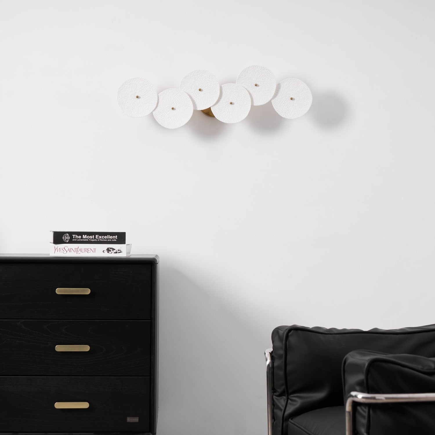 Lotus Cascade Ceramic Wall Light, Hardwired Wall Sconce, detail 51