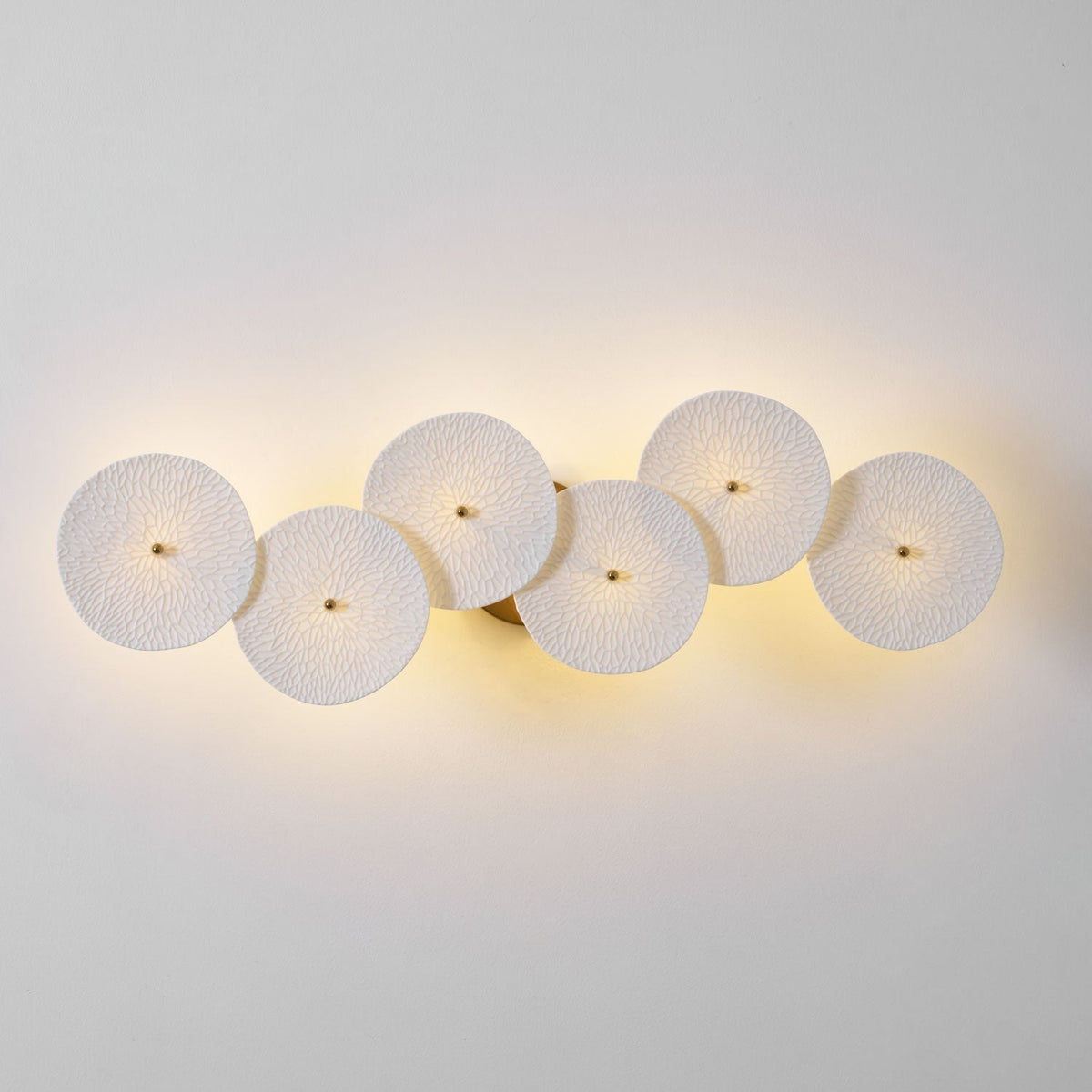 Lotus Cascade Ceramic Wall Light, Hardwired Wall Sconce, detail 56