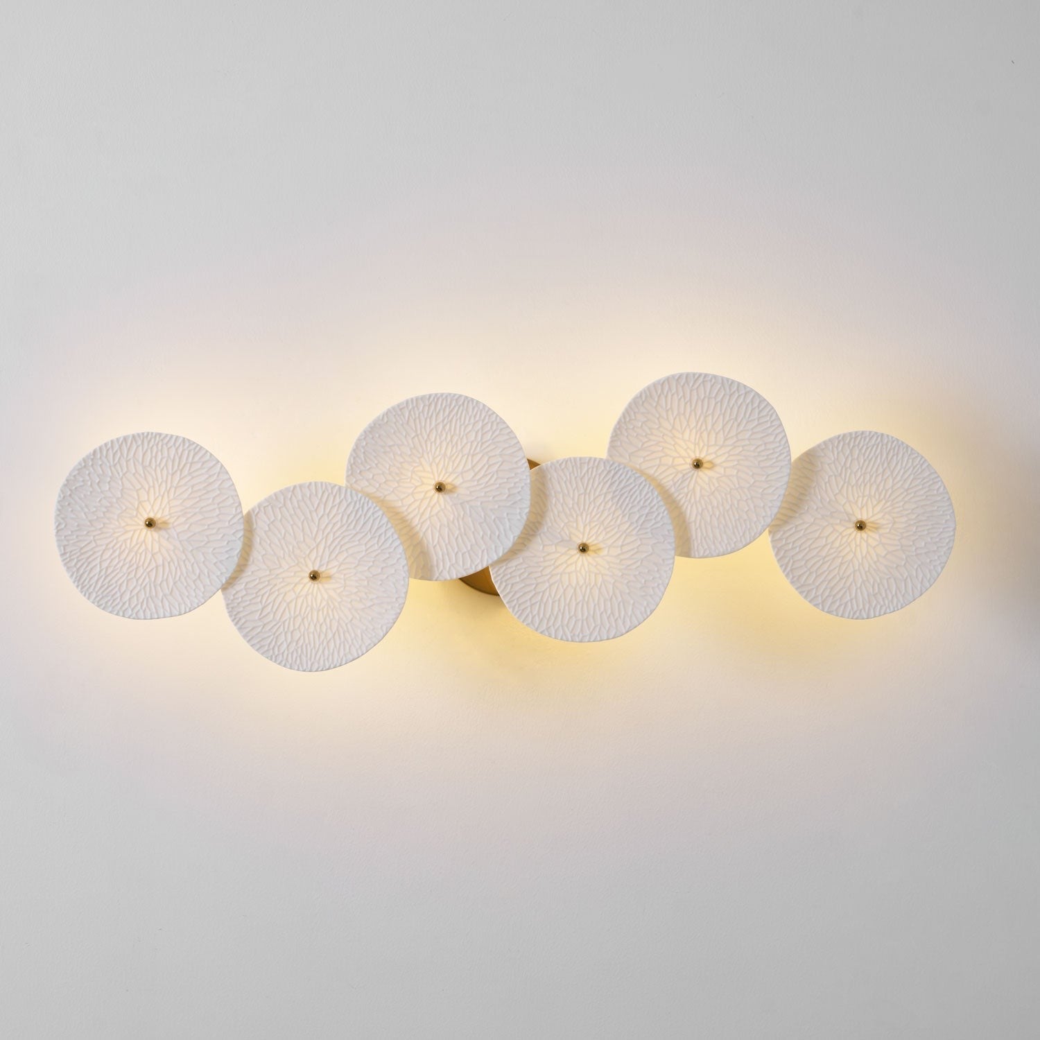 Lotus Cascade Ceramic Wall Light, Hardwired Wall Sconce, detail 56