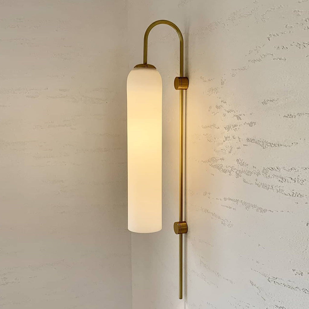Lumea Frosted Glass Wall Light, Hardwired Wall Sconce, detail 21