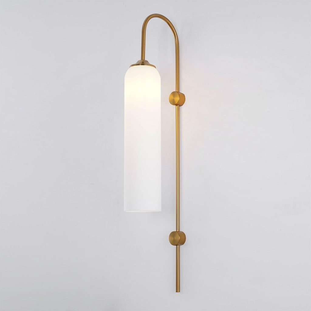 Lumea Frosted Glass Wall Light, Hardwired Wall Sconce, detail 4
