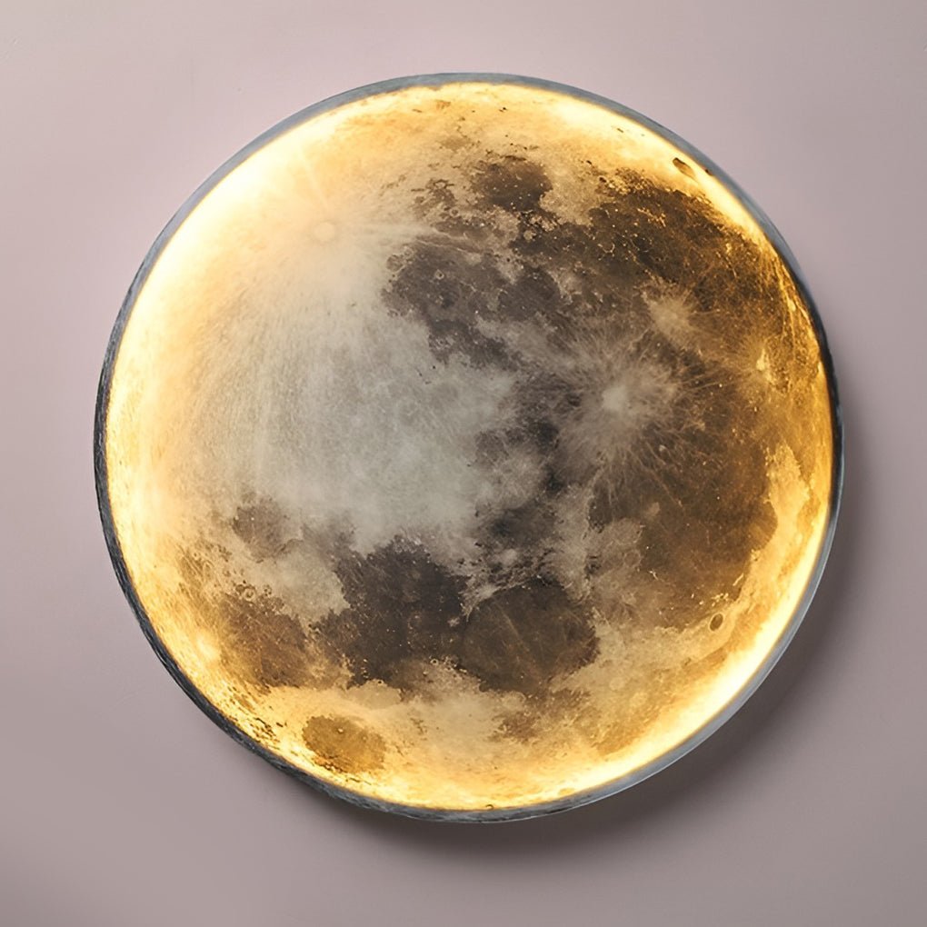 Lunar Moon Dimmable LED Contemporary Wall Light Wall Fixtures Lighting Wall Fixtures, Hardwired Wall Sconce, detail 9