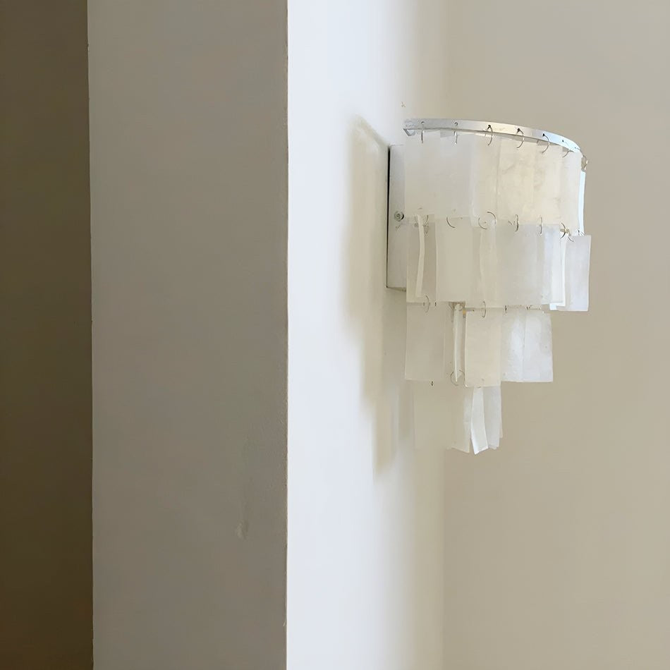 Lunara Shell Cascade Wall Light, Hardwired Wall Sconce, detail 14