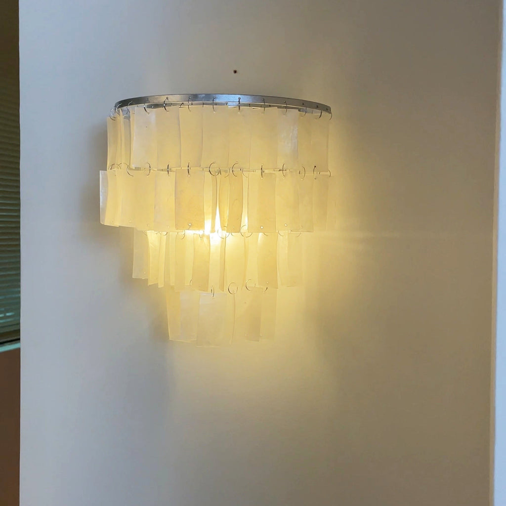 Lunara Shell Cascade Wall Light, Hardwired Wall Sconce, detail 19