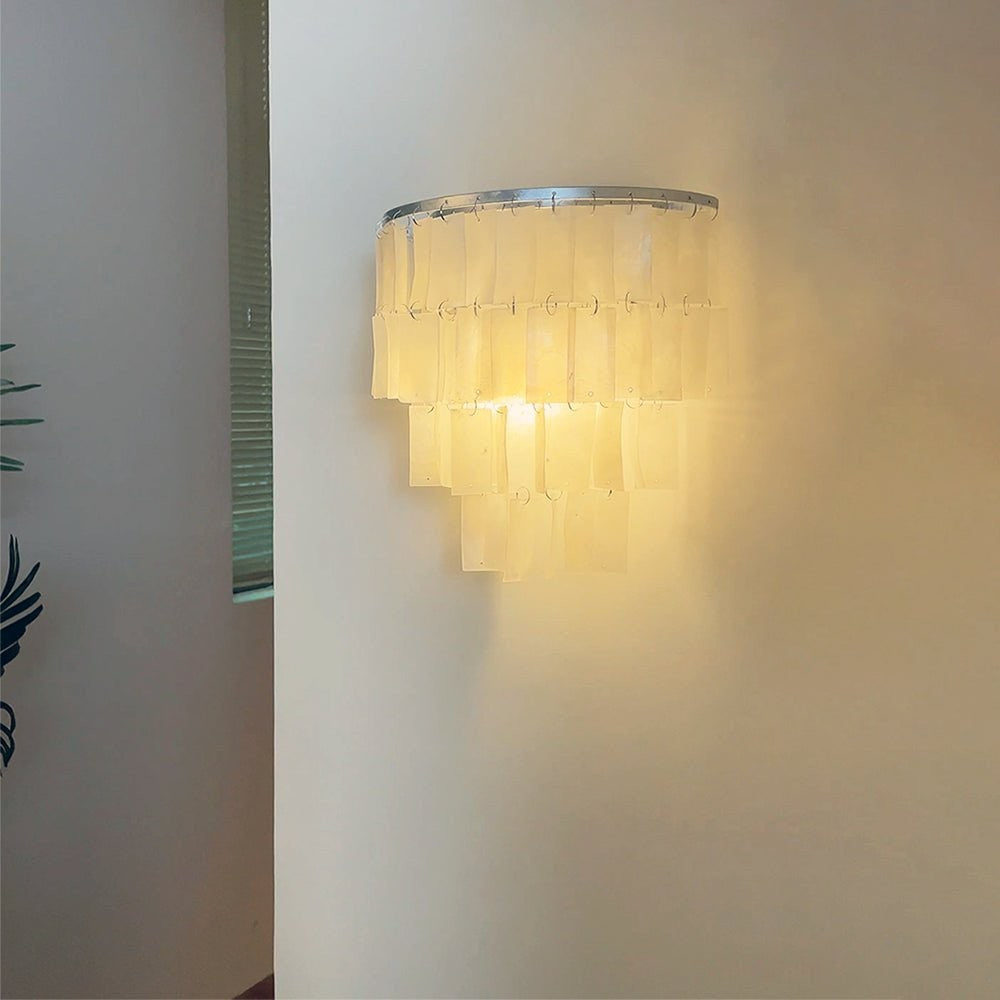 Lunara Shell Cascade Wall Light, Hardwired Wall Sconce, detail 3