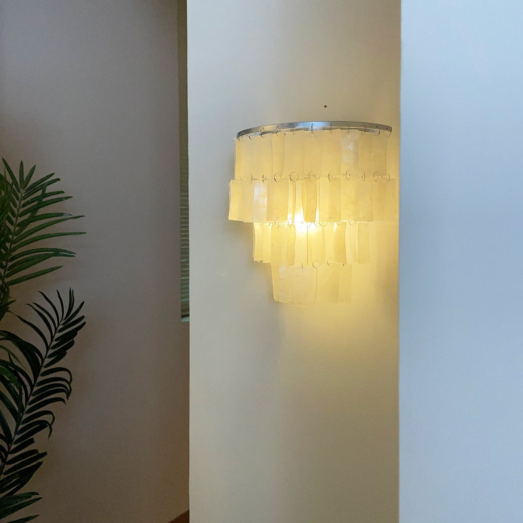Lunara Shell Cascade Wall Light, Hardwired Wall Sconce, detail 30