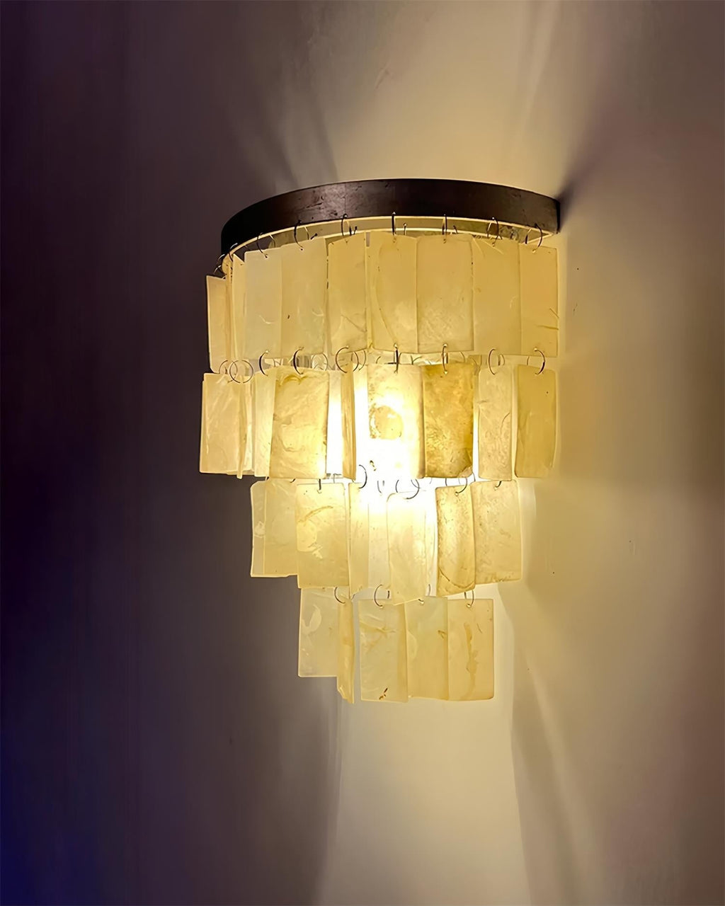 Lunara Shell Cascade Wall Light, Hardwired Wall Sconce, detail 33
