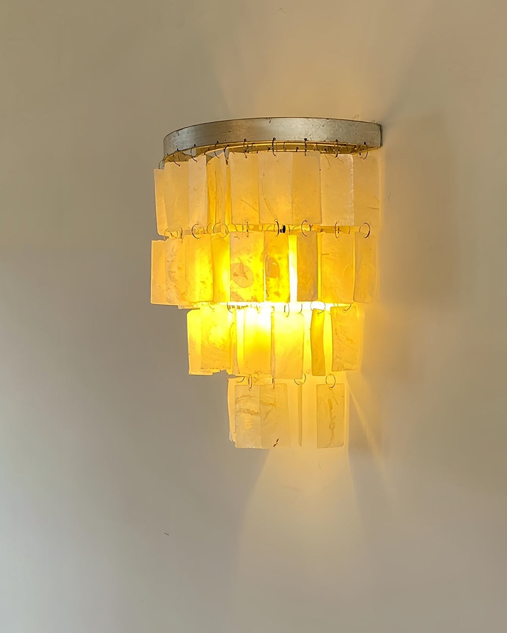Lunara Shell Cascade Wall Light, Hardwired Wall Sconce, detail 35