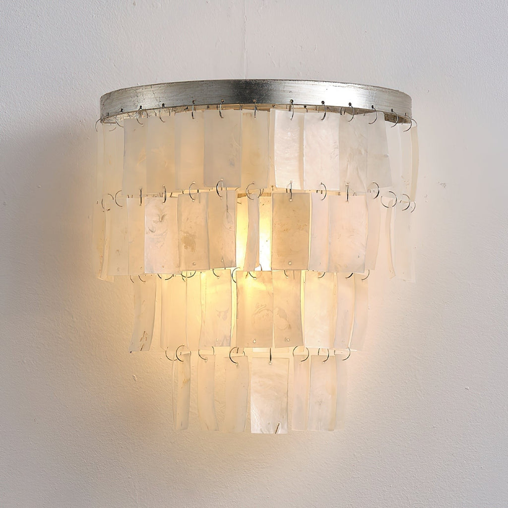Lunara Shell Cascade Wall Light, Hardwired Wall Sconce, detail 4