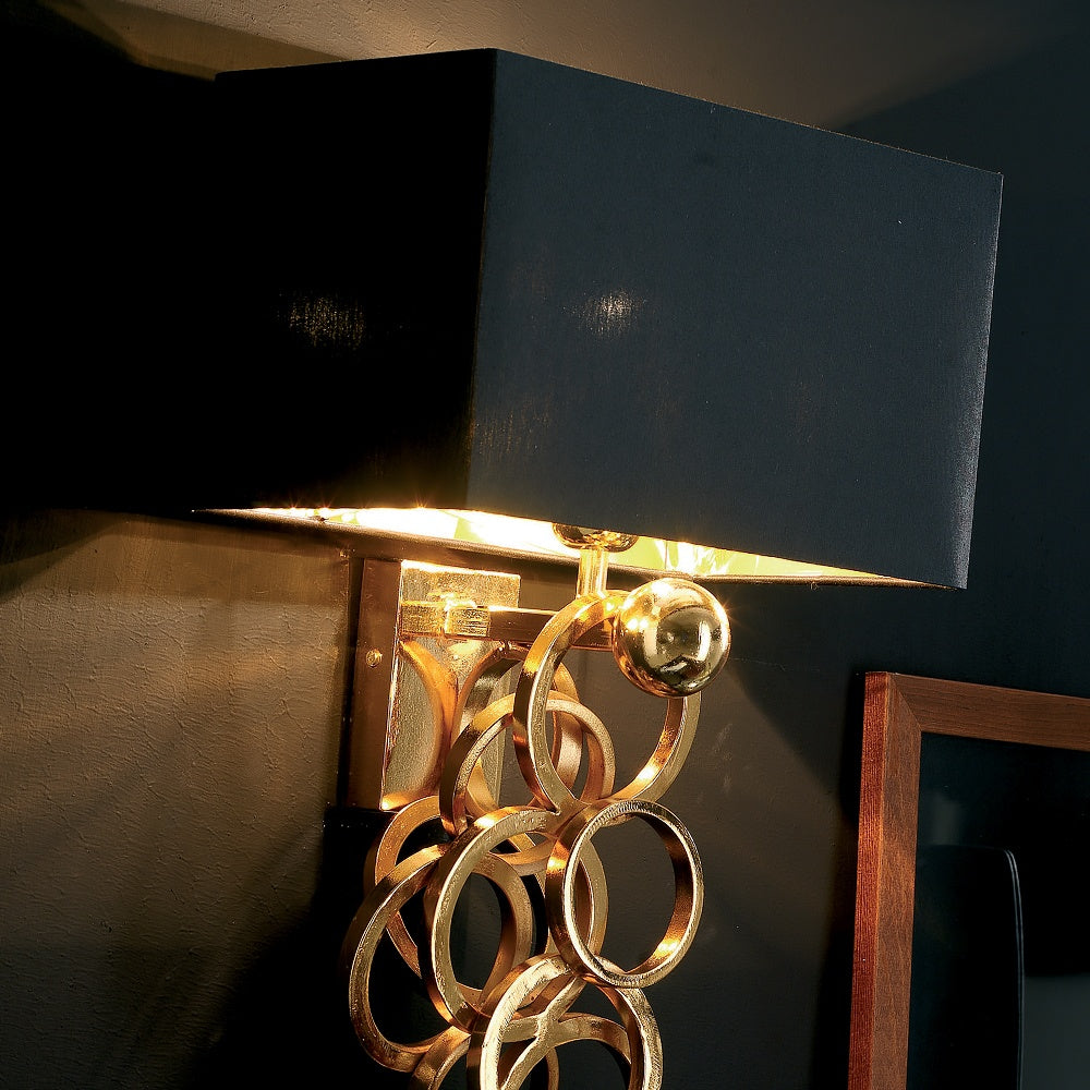 Premium Contemporary Italian Gold Wall Light, Bedroom Wall Sconce, detail 3