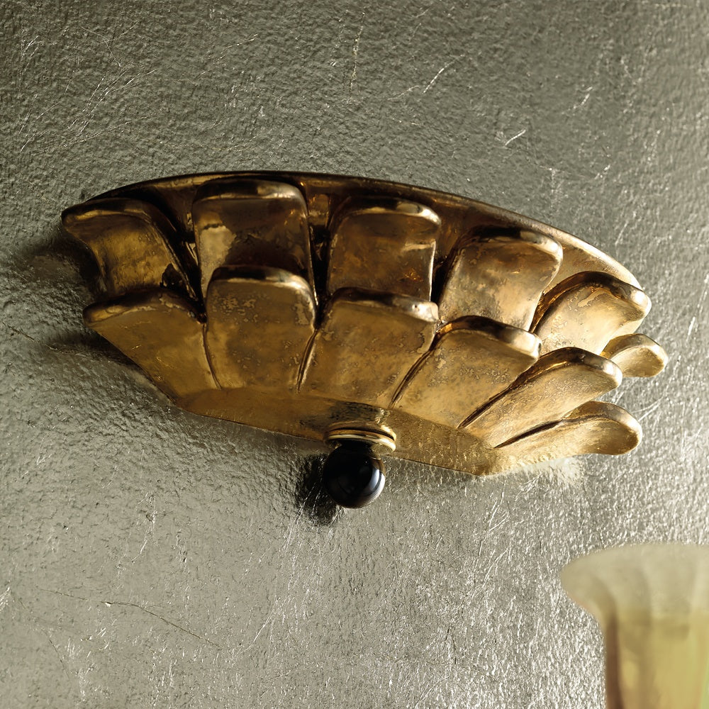 Premium Gold Plated Timeless Italian Wall Light, Bedroom Wall Sconce, 1 x 78 mm