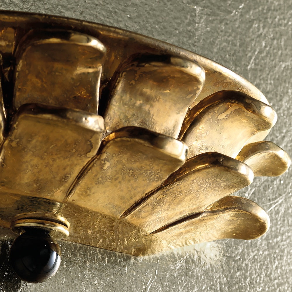 Premium Gold Plated Timeless Italian Wall Light, Bedroom Wall Sconce, detail 2